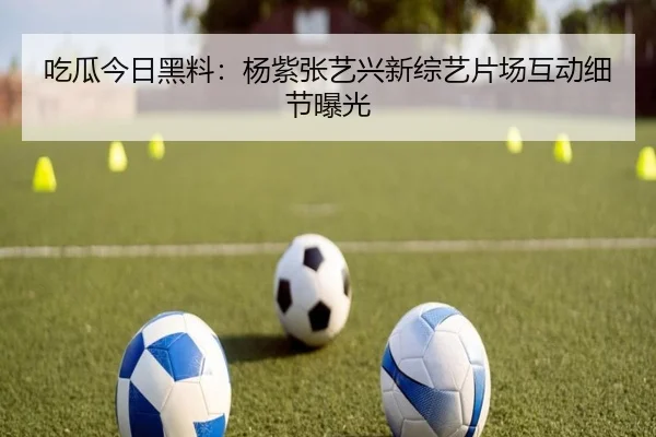 吃瓜今日黑料：杨紫张艺兴新综艺片场互动细节曝光